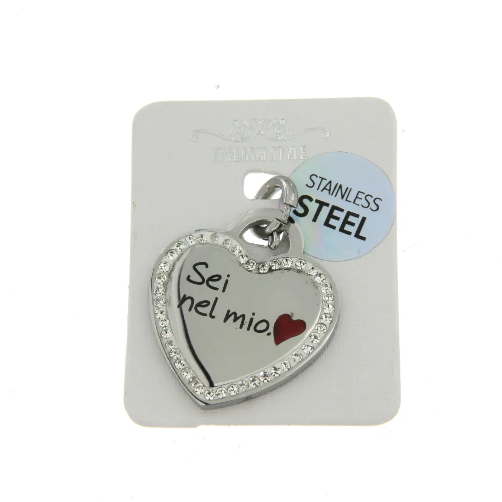 [CIO5481-Sei nel mio Cuore- Ciondolo in Acciaio] CIO-I love my mon 5481 - Ciondolo in Acciaio - CIO5481-Sei nel mio Cuore- Ciondolo in Acciaio