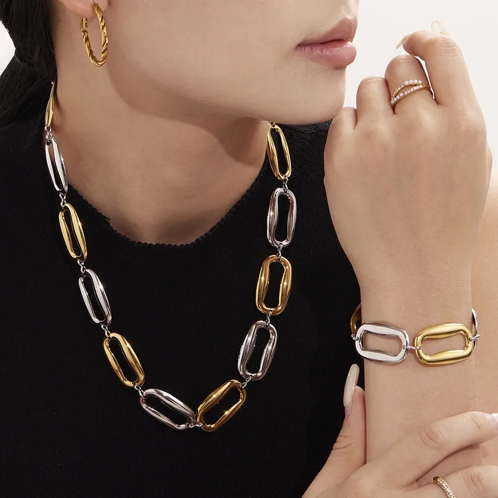 Catena -Collana Corta in Acciaio - CL-103-AA5727N