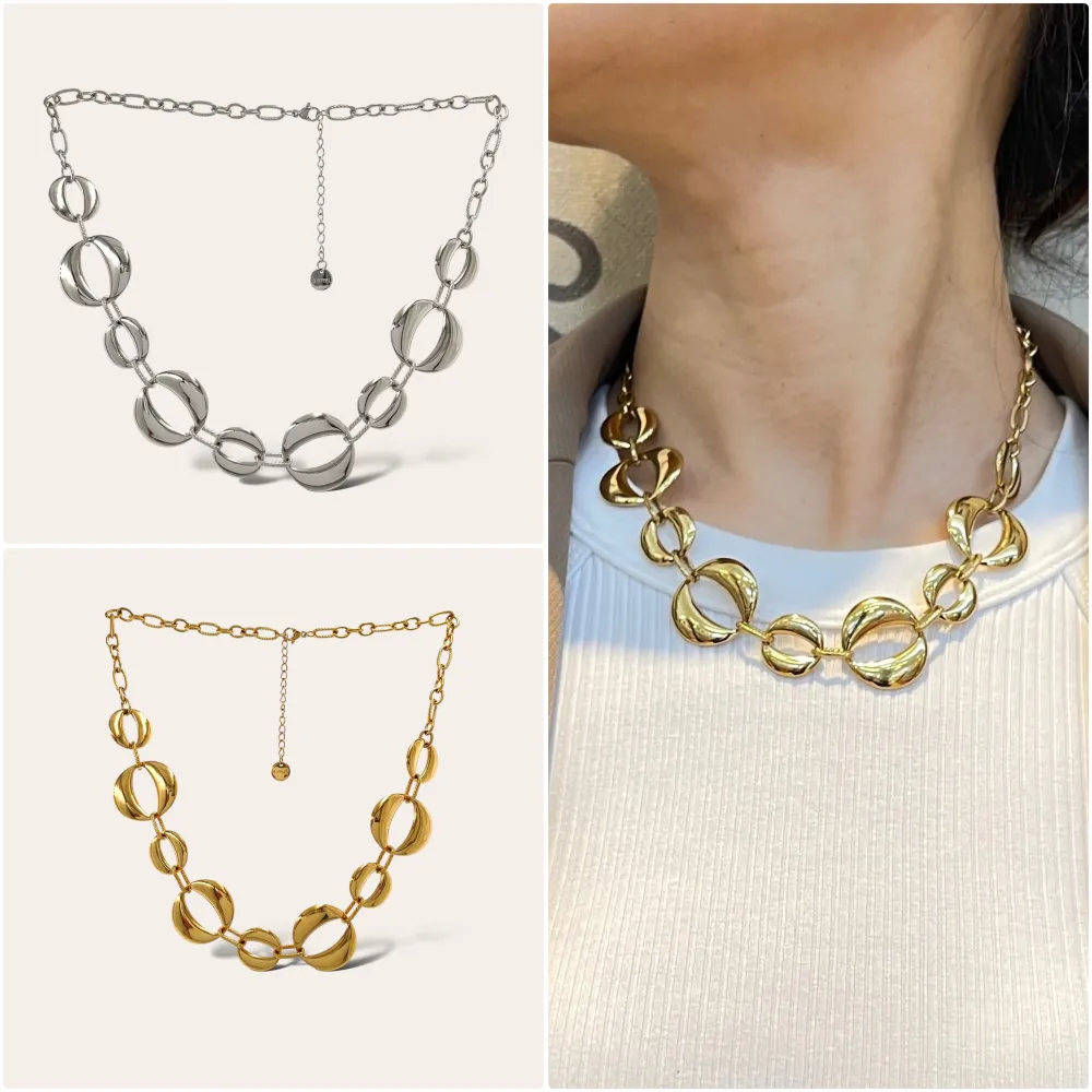 Catena -Collana Corta in Acciaio - CL-759-14