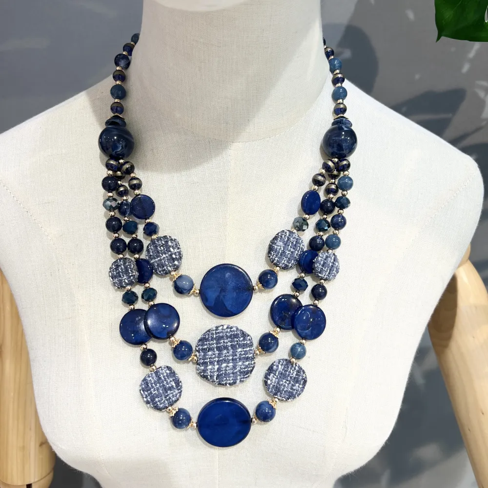 Multifili -Collana Corta Moda - CMC-732-299 (Viola)