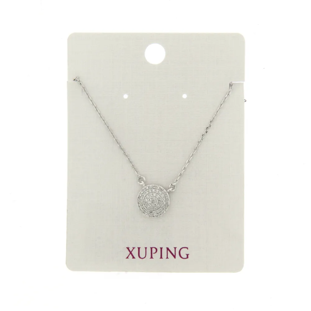 CMC66778-Tondo-Collana Girocollo con Zirconia Xuping - CMC66778-Tondo-Collana Girocollo con Zirconia Xuping