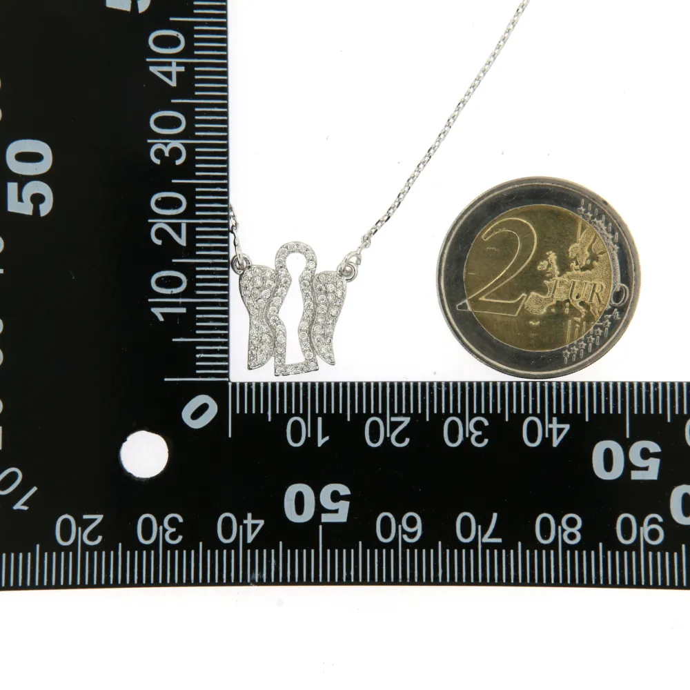 CMC6693-Angelo-Girocollo con Zirconia Xuping - CMC6693-Angelo-Girocollo con Zirconia Xuping