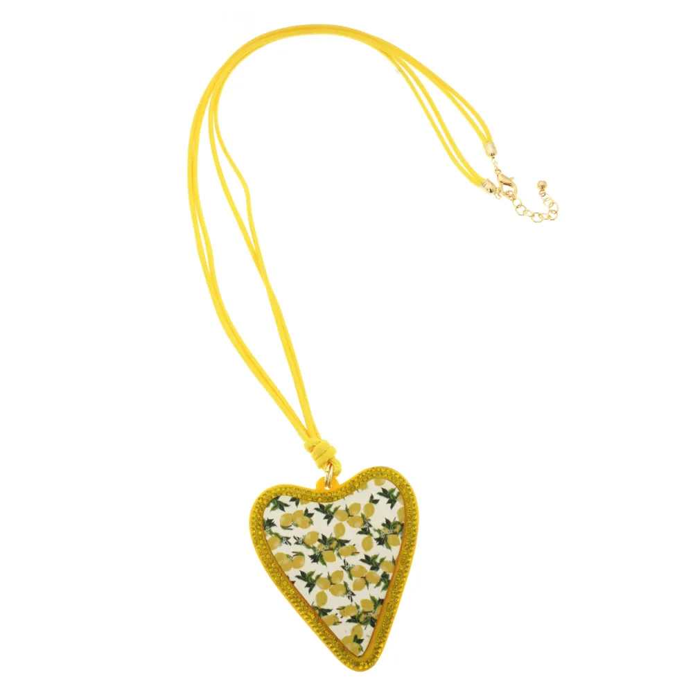 Cuore 3176 - Collana Lunga Moda - CML-104-112 (Giallo)