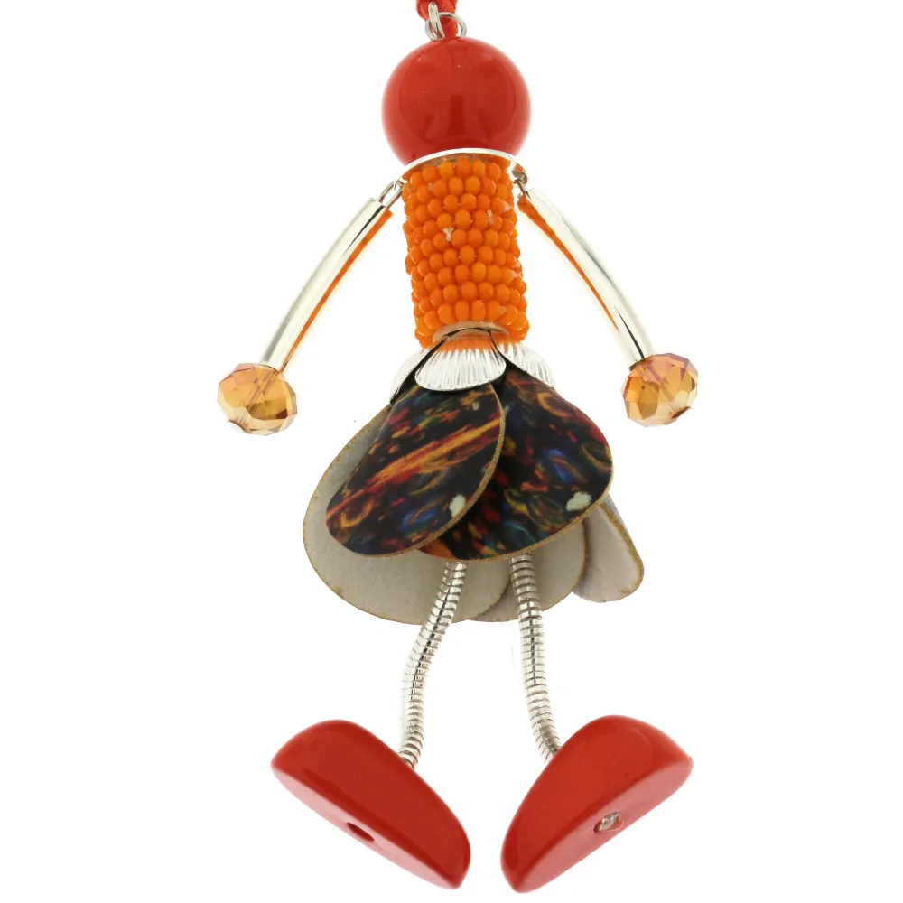 CMM3187-Bambola- Collana Lunga Moda - CML-104-127V (Giallo)