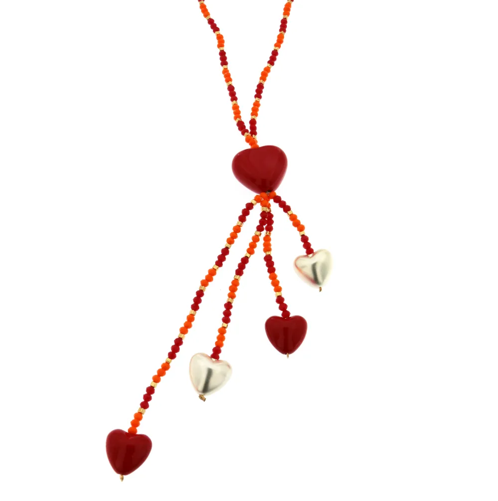 CMM3179-Napine Cuore - Collana Lunga Moda - CML-104-94 (Argento)