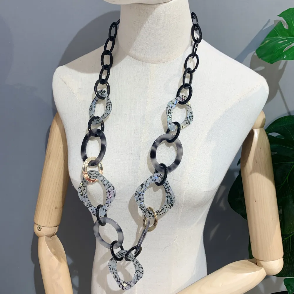 Catena -Collana Lunga Moda - CML-11148 (Viola)