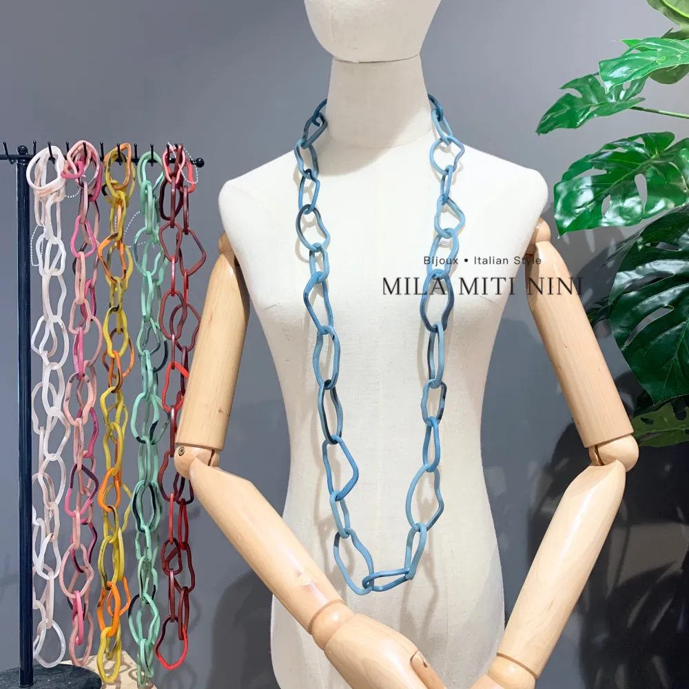 Catena-Collana Lunga in Resina - CML-121-09