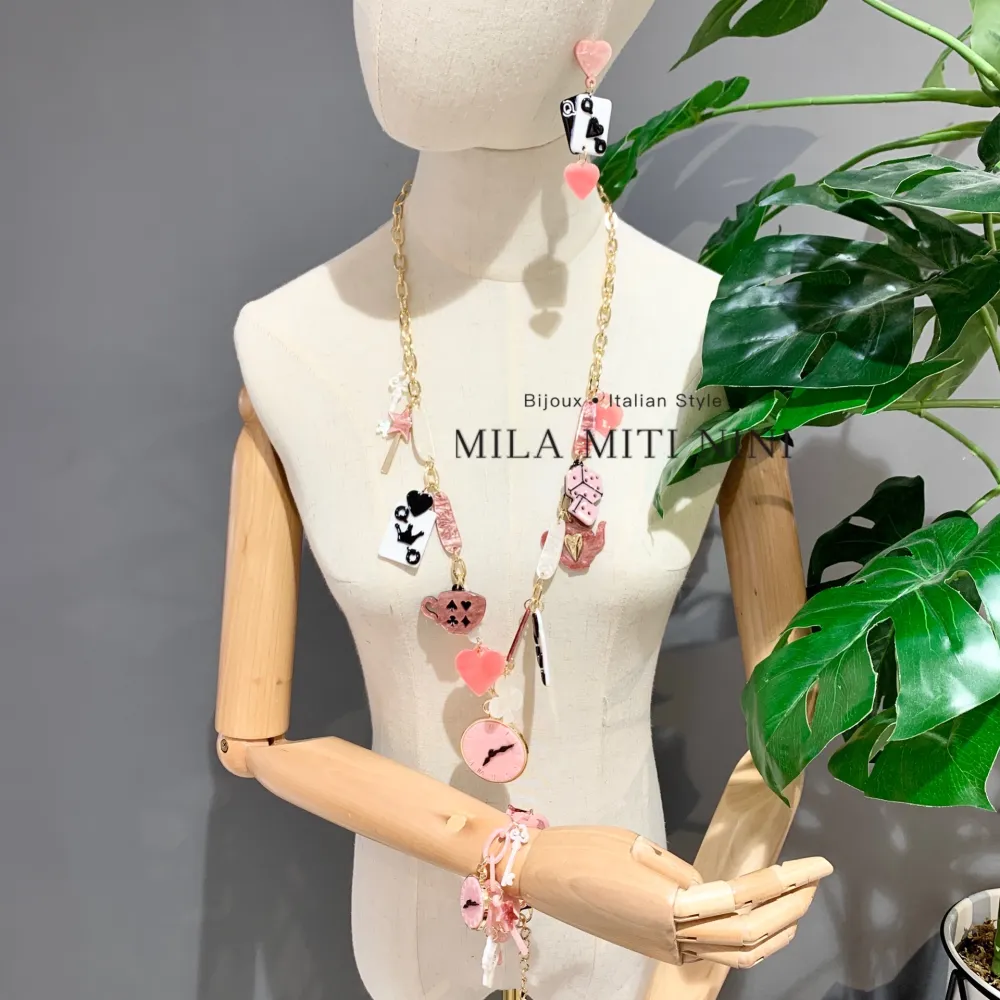 Afternoon tea -Collana Lunga in Resina - CML-13211S (Nero)