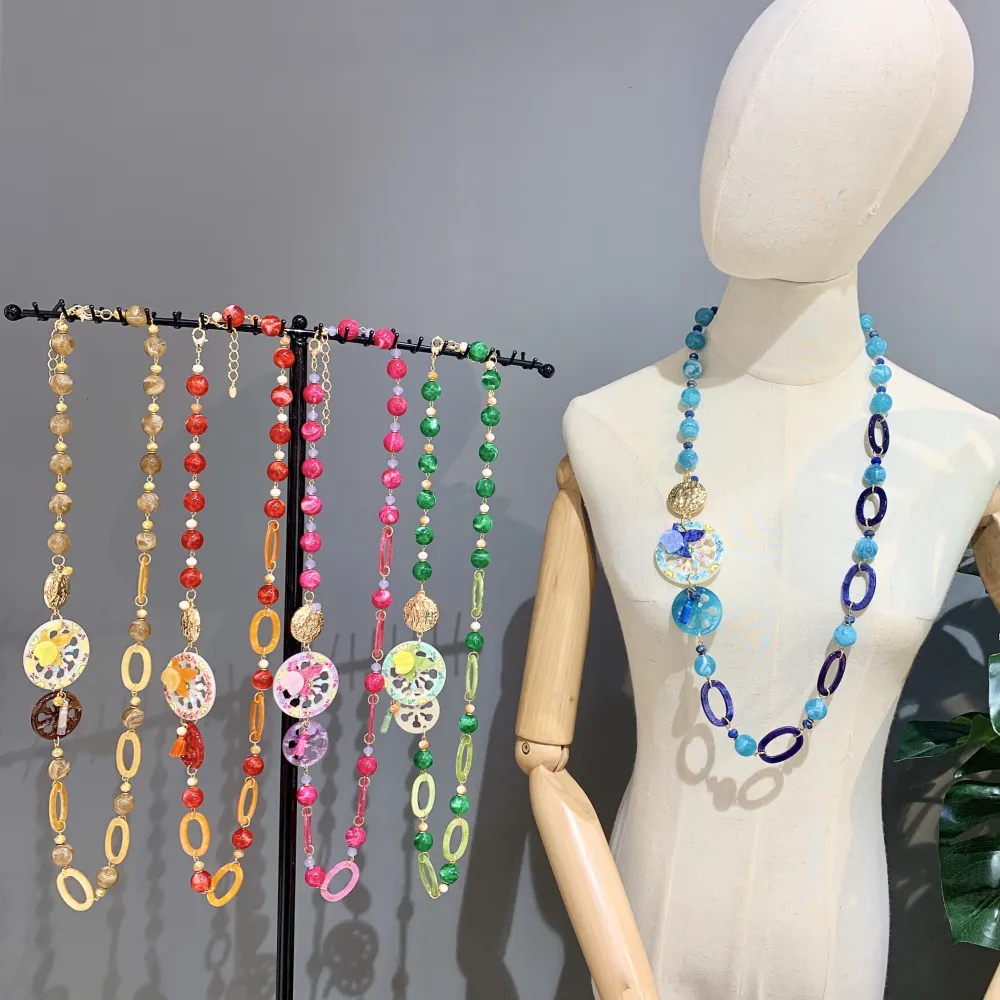 Carretto  Siciliano-Collana Lunga Moda - CML-15345