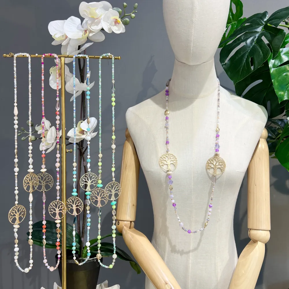 Albero della Vita  -Collana Lunga Moda - CML-732-237