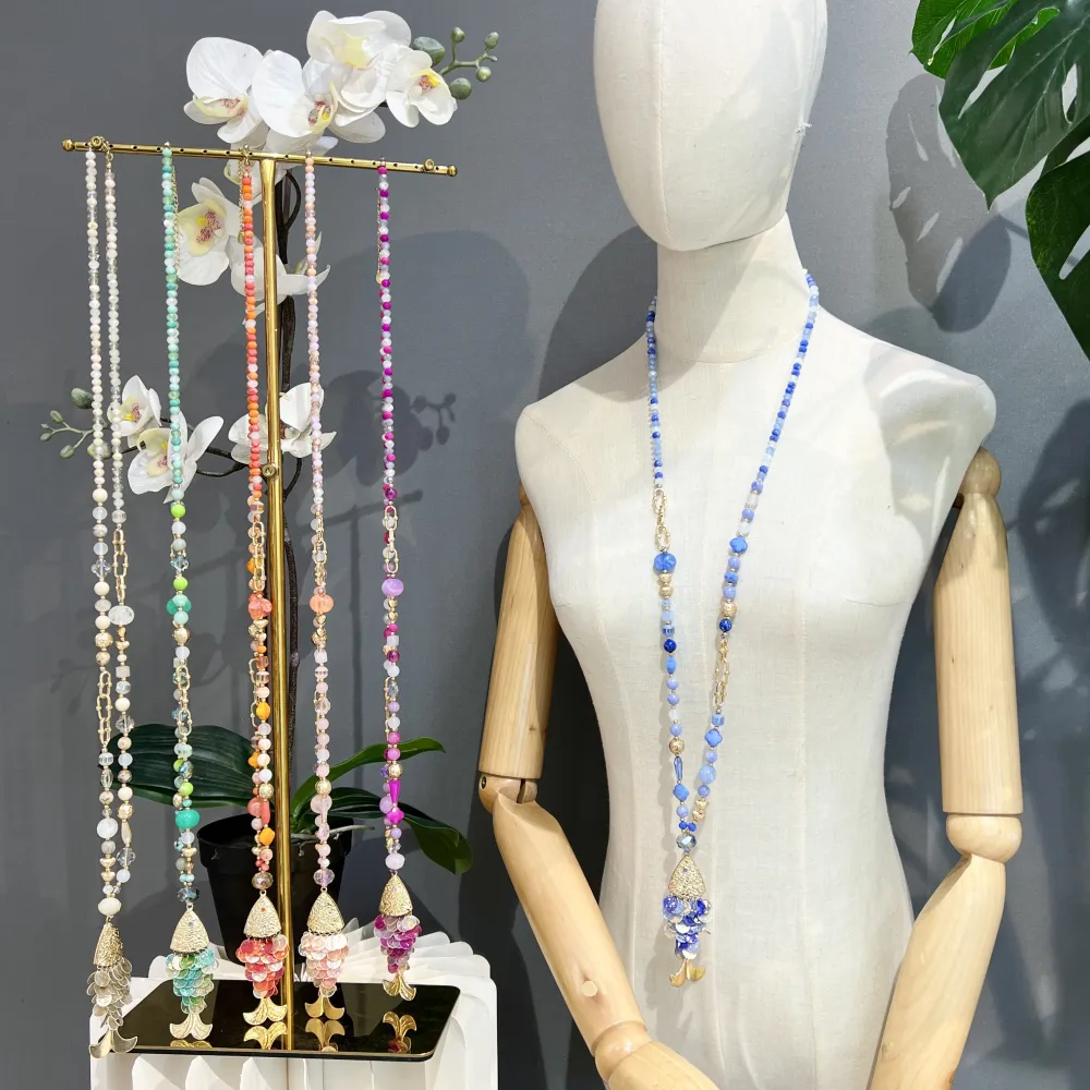 Pesce-Collana Lunga Moda - CML-732-259