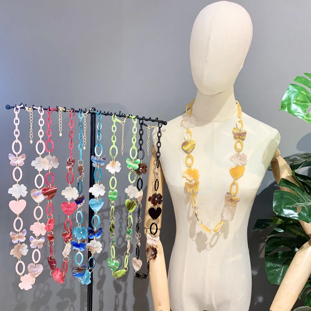 Fiore Farfalla-Collana Lunga Moda - CML-7327