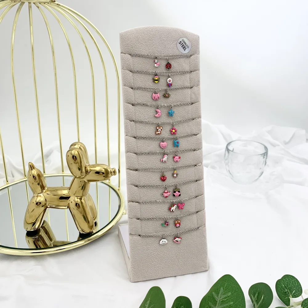 Soggetti Mix Smaltati da Bamba-24Pz Collane Corte in Acciaio - CPA-103-AA2226-2249N (MIX)