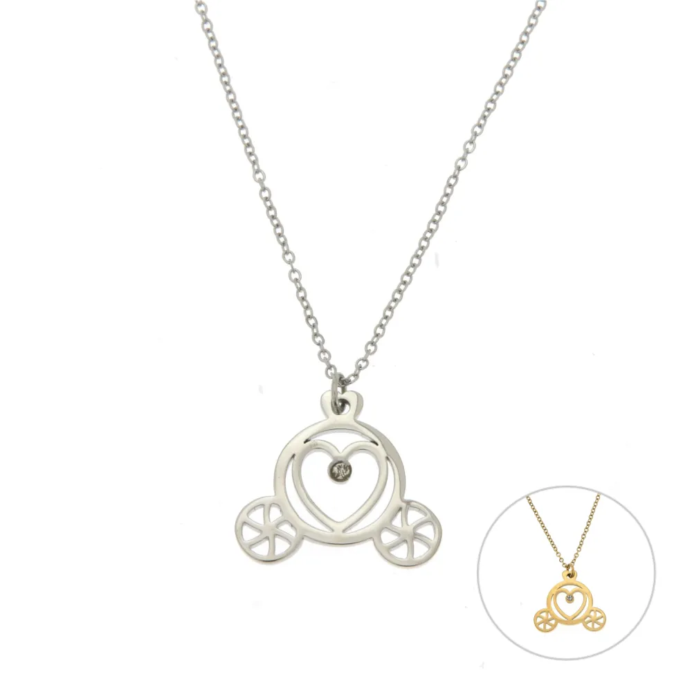 [Carrozza 3105 - Collana Fine in Acciaio] Carrozza 3105 - Collana Fine in Acciaio - Carrozza 3105 - Collana Fine in Acciaio (Argento)