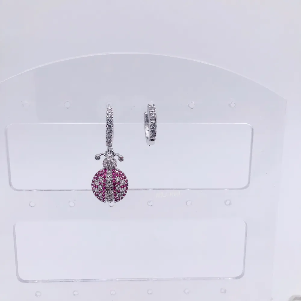 Orecchini zirconia - Coccinella 5751  - Orecchini cerchio zirconia