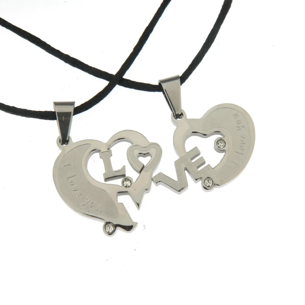 Cuore Love - Collana Doppia Acciaio - Cuore Love - Collana Doppia Acciaio (Acciaio)