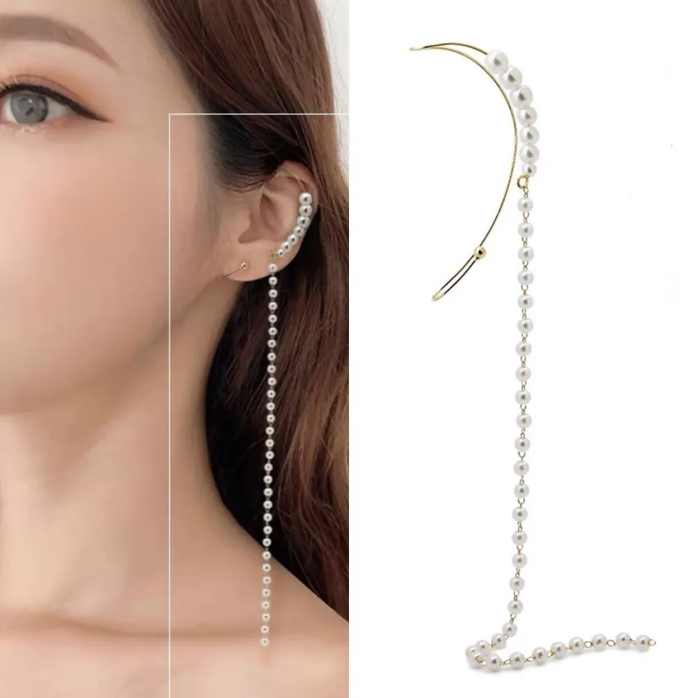 Perla Lunga -Earcuff con Pendenti - EAK-705-20