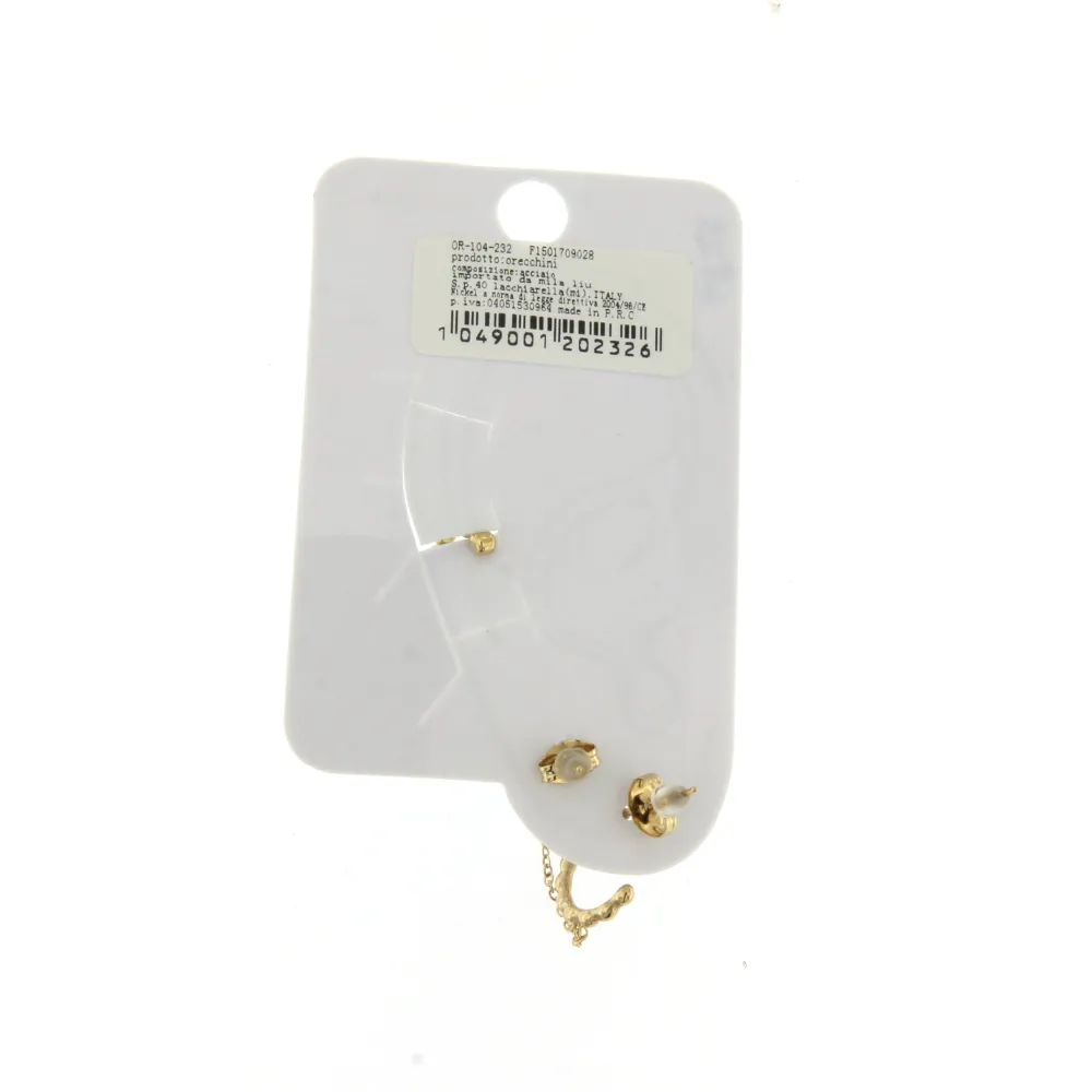 EAK6825-Cerchi - Set Earcuff Orecchini in Acciaio - EAK6825-Cerchi - Set Earcuff Orecchini in Acciaio