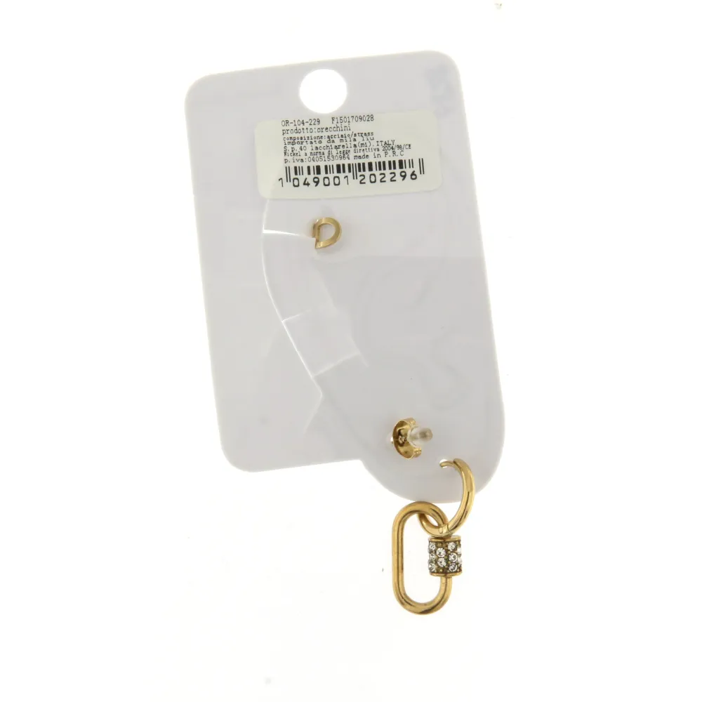 EAK6826-Ovale- Set Earcuff Orecchini in Acciaio - EAK6826-Ovale- Set Earcuff Orecchini in Acciaio