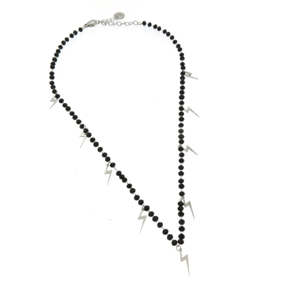 Fulmine Rosario 3113 - Collana Corta in Acciaio - Fulmine Rosario 3113 - Collana Corta in Acciaio