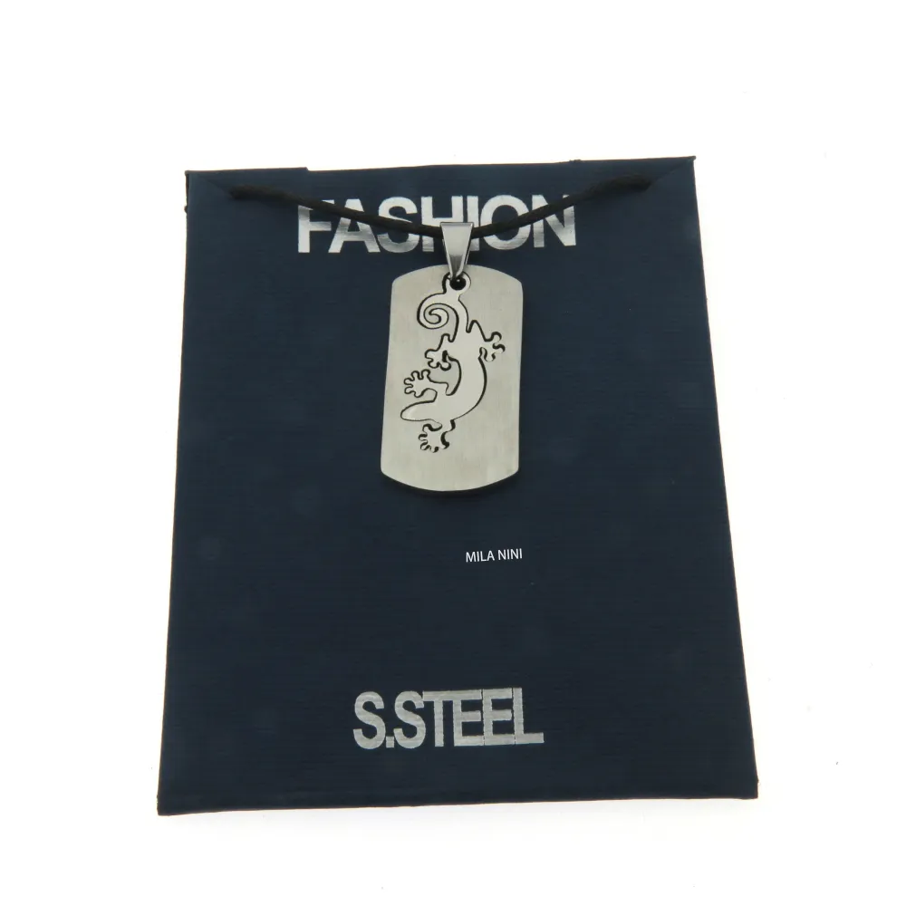 Geco rettangolo - Collana Corta Unisex - Geco rettangolo - Collana Corta Unisex