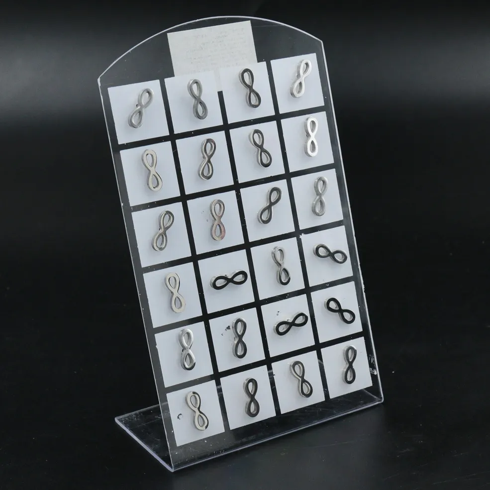 Orecchini a lobo in acciaio INFINITO (Pacco da 12pz) - Infinito  - Orecchini   In acciaio (Pacco da 12pz )