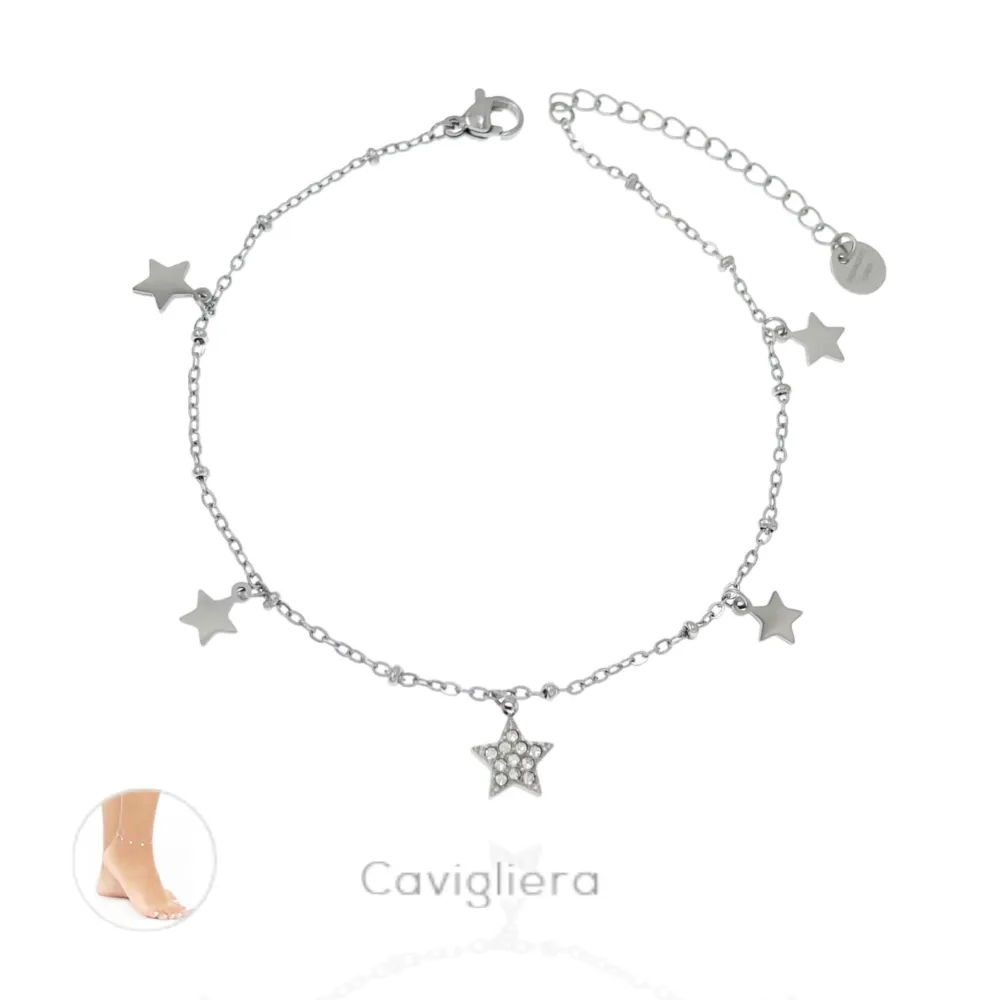 Stella-Cavigliere in Acciaio - KAV-103-AA1083B (Oro Giallo)