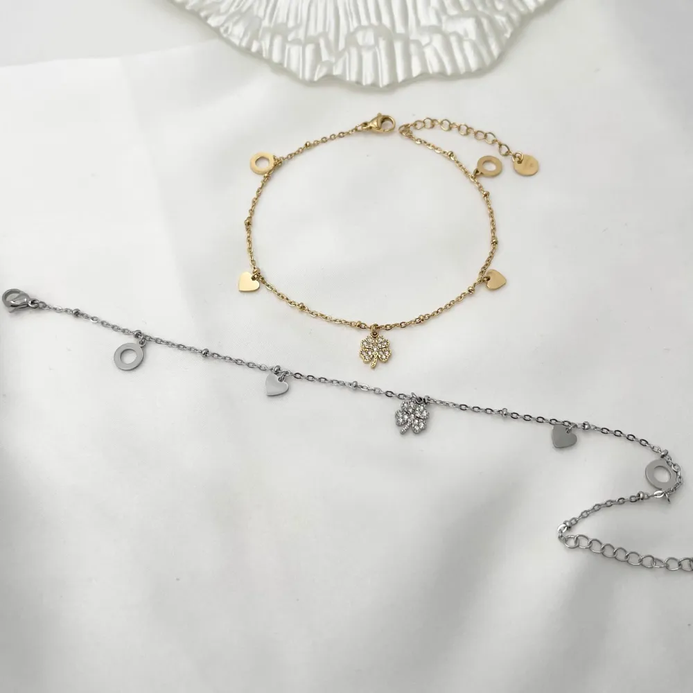 Quadrifoglio-Cavigliere in Acciaio - KAV-103-AA1087B