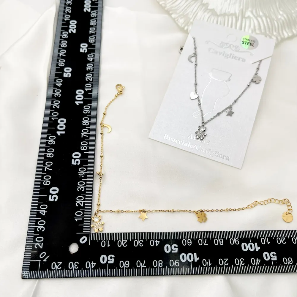 Bimba-Cavigliere in Acciaio - KAV-103-AA1105B (Oro Giallo)