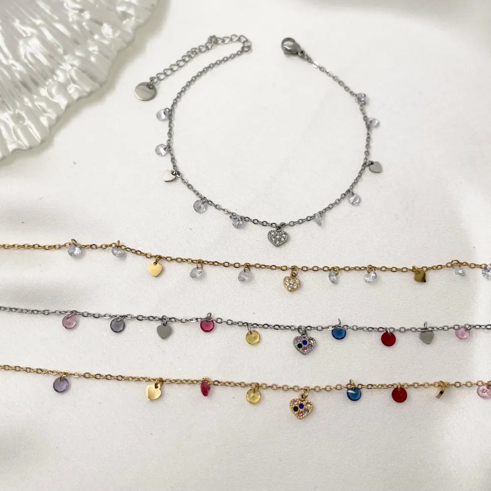 Cuorecini e Zirconi-Cavigliera in Acciaio - KAV-103-AA1285B