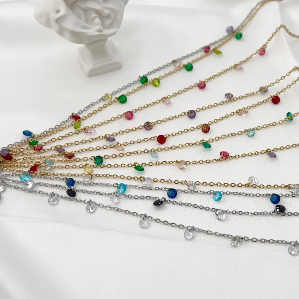 Punto Luce Zirconia-Caviglire in Acciaio - KAV-103-AA162B (Viola)