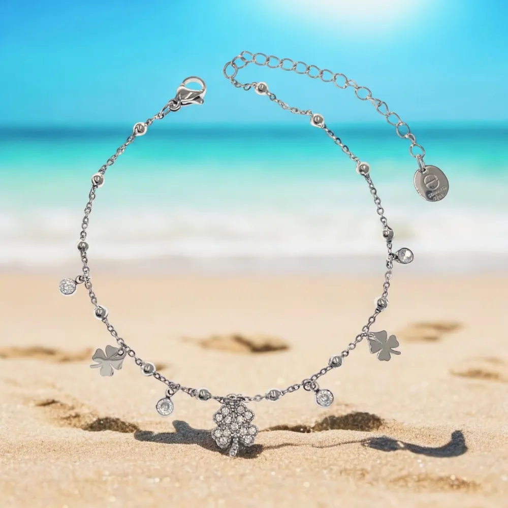 Quadrifoglio-Cavigliera in Acciaio - KAV-103-AA4662B