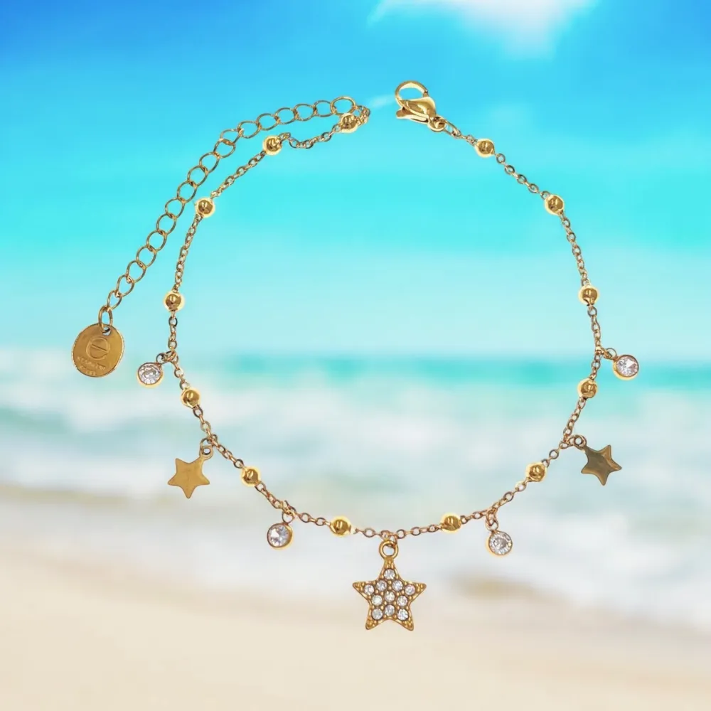 Stella-Cavigliera in Acciaio - KAV-103-AA4663B (Argento)