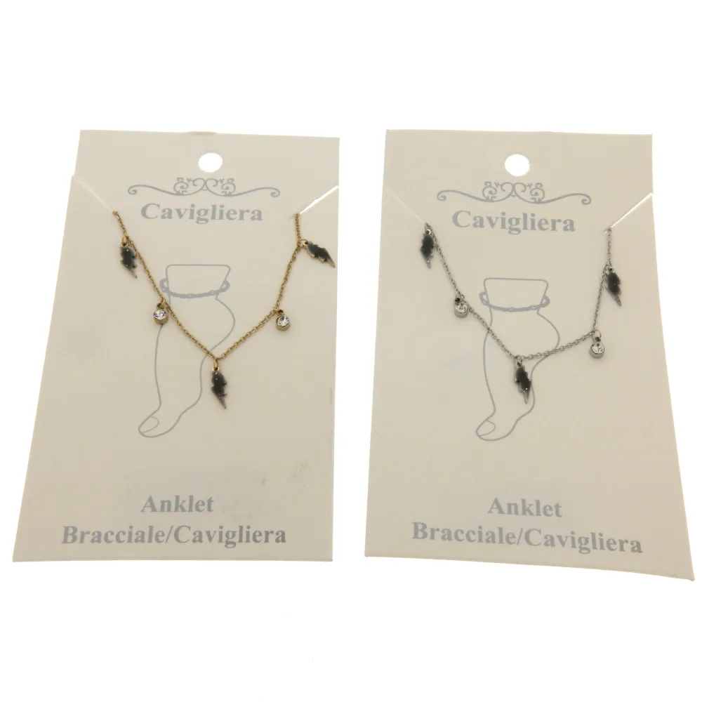 Fulmine Smaltato 3181 - Cavigliera in Acciaio - KAV-104-81