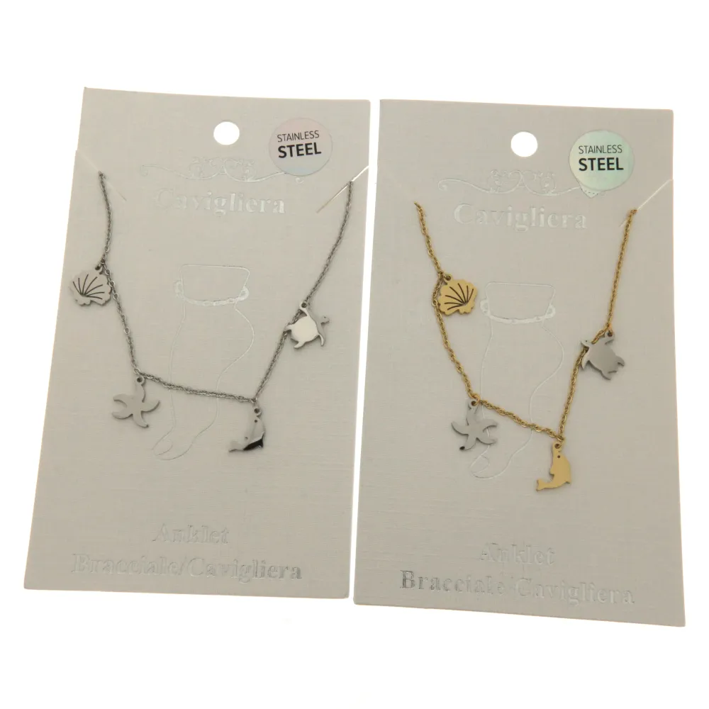 Mare 3087 - Cavigliera in Acciaio - KAV-413-186 (Argento)