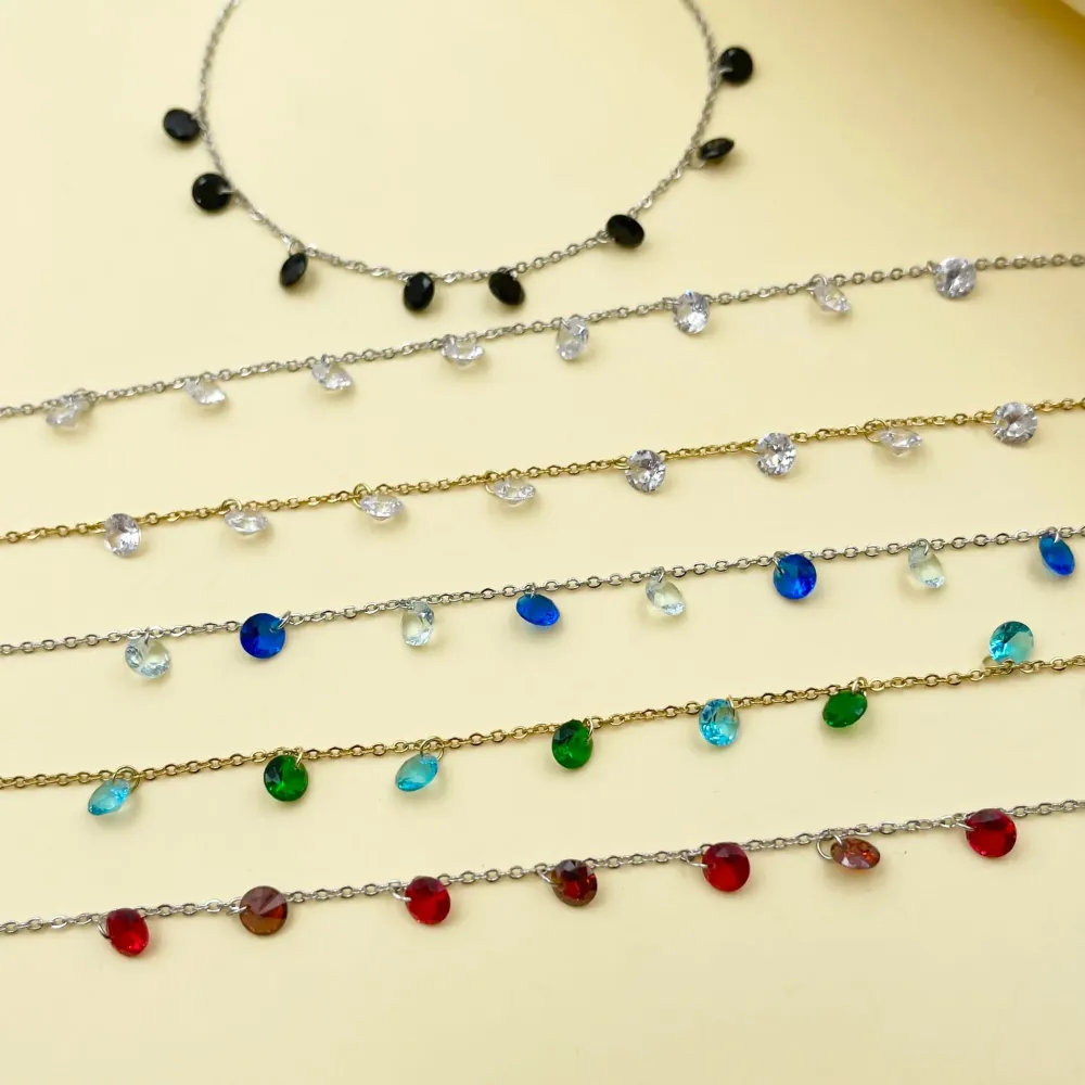 Zirconia- Cavigliere in Acciaio - KAV-413-257 (Nero)