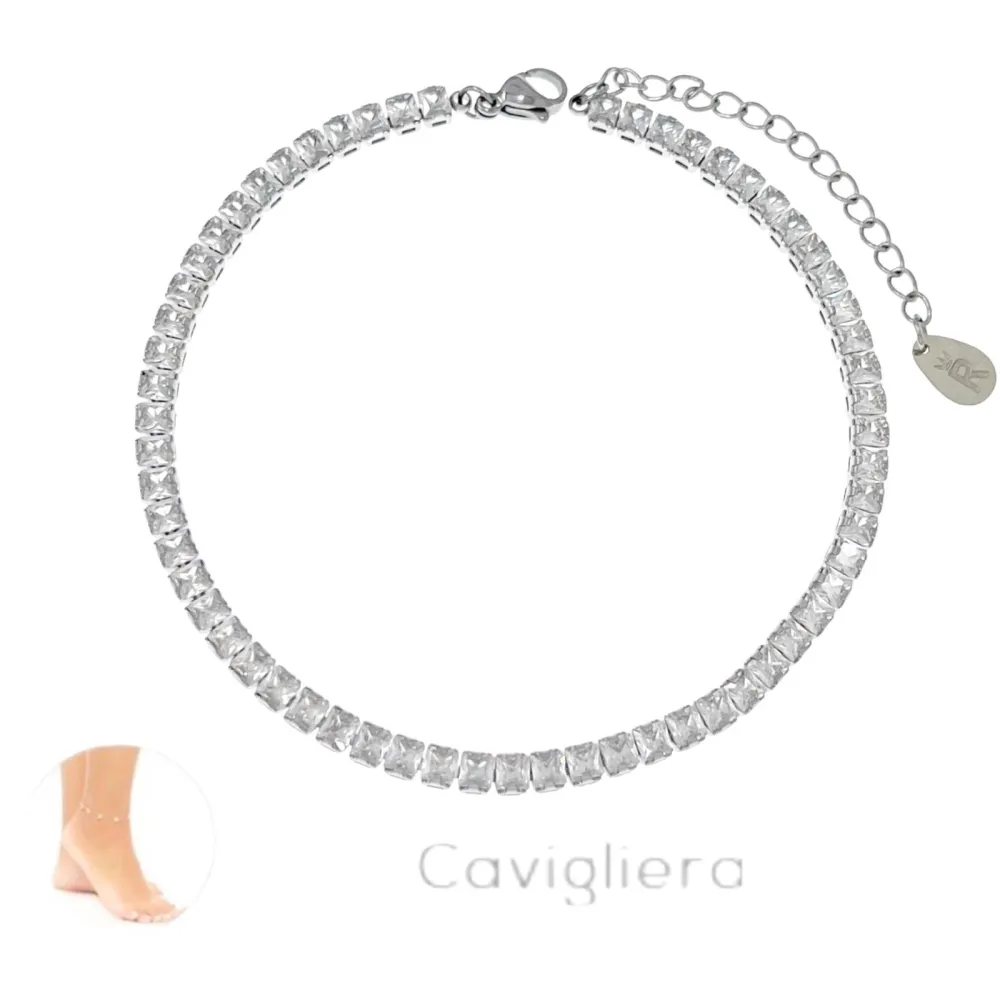 Tennis Rettangolare-Cavigliera in Acciaio - KAV-413-319