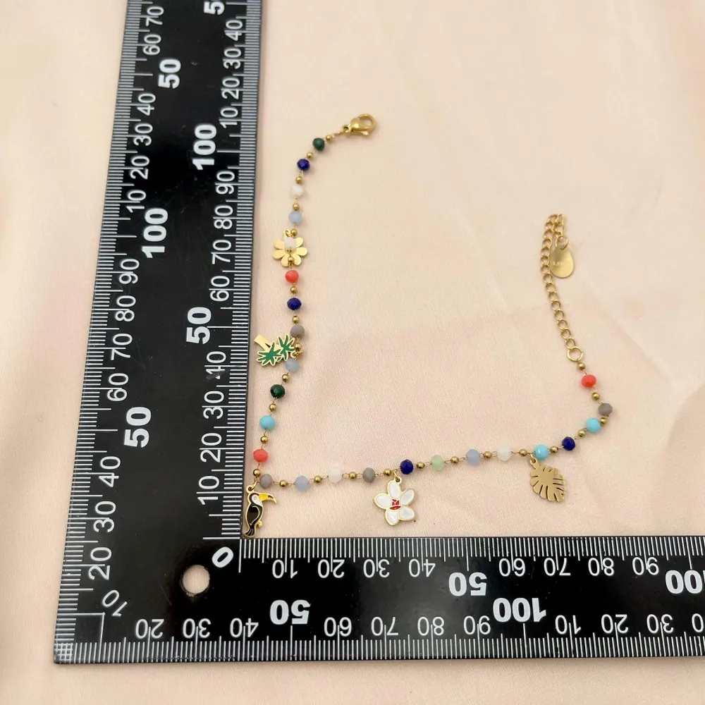 Tropicale Tucano Palma-Cavigliera in Acciaio - KAV-413-336