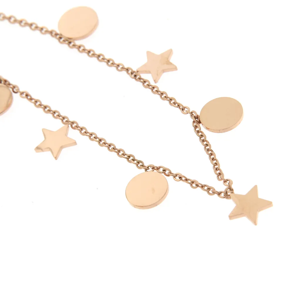 Stella Tondo 3180 - Cavigliera in Acciaio - KAV-413-58 (Argento)