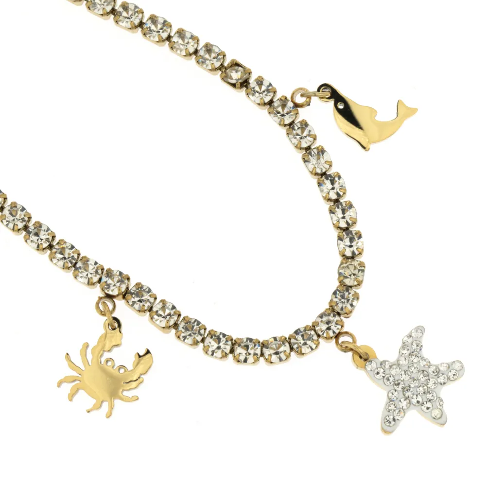 KAV-Mare 5256- Cavigliere in Acciaio - KAV-413-A69 (Argento)