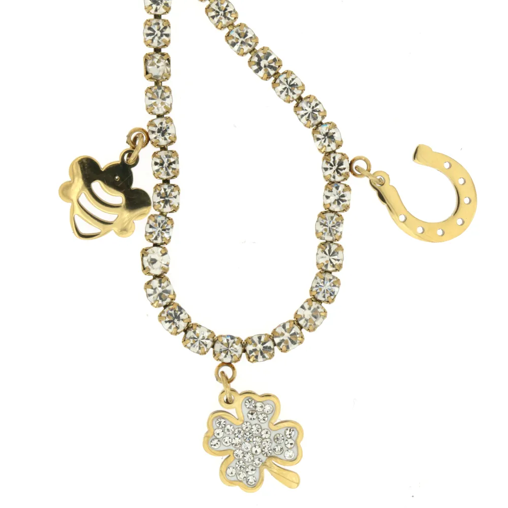 KAV-Fortuna 5257- Cavigliere in Acciaio - KAV-413-A72 (Argento)