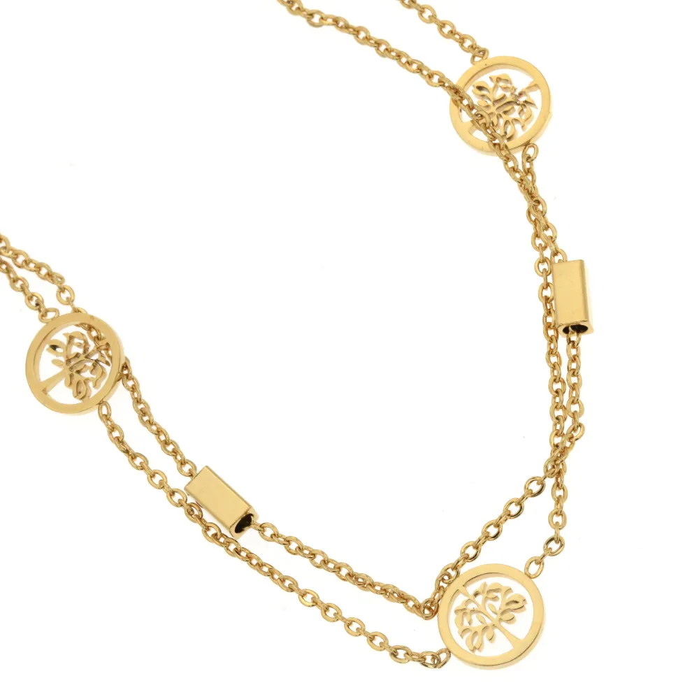 KA-Albero della Vita  5177 - Cavigliere in Acciaio - KAV-448-99 (Oro Giallo)