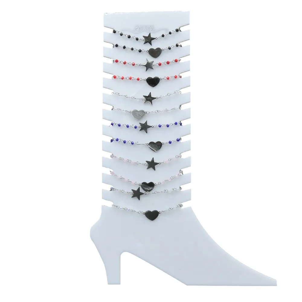 KPA6747-AC4 Rosario Mix - 12 Pz Cavigliere in Acciaio - KPA-18802 (AC-06)