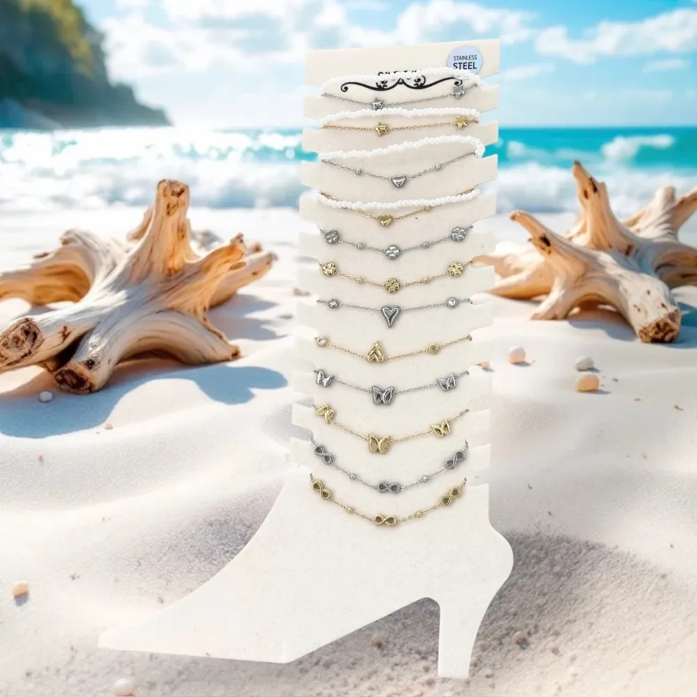 Mix Modelli -12Pz Cavigliere in Acciaio - KPA-413-540