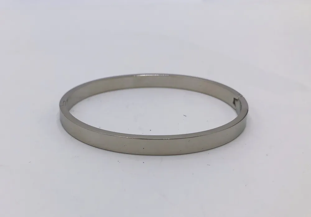 Bracciale Rigido in Acciaio - Liscio - Bracciale Rigido Acciaio