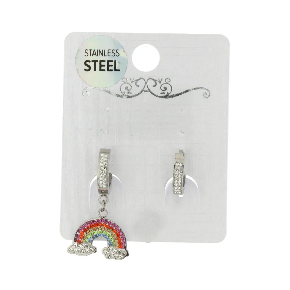 OAC- Arcobaleno e Cerchio 4410 - Orecchini a Cerchio con Penden - OAC- Arcobaleno e Cerchio 4410 - Orecchini a Cerchio con Penden