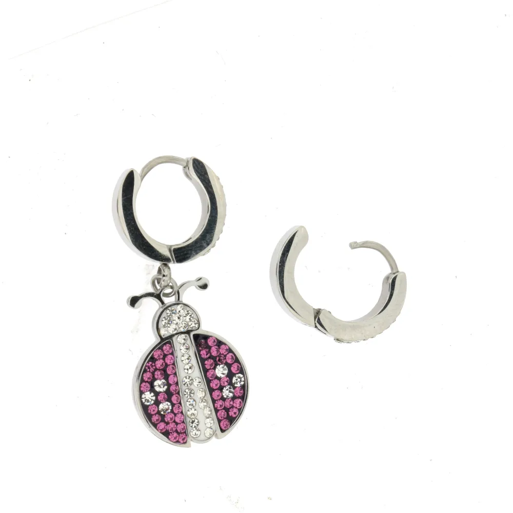 [OAC- Coccinella e Cerchio 4407 - Orecchini a Cerchio con Penden] OAC- Coccinella e Cerchio 4407 - Orecchini a Cerchio con Penden - OAC- Coccinella e Cerchio 4407 - Orecchini a Cerchio con Penden