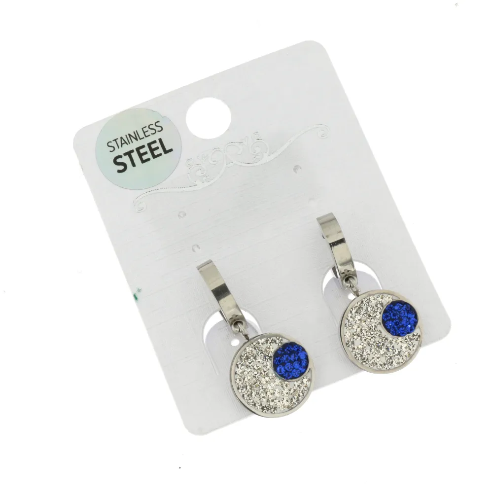 OAC- Occhi 4415 - Orecchini a Cerchio con Pendenti in Acciaio - OAC- Occhi 4415 - Orecchini a Cerchio con Pendenti in Acciaio