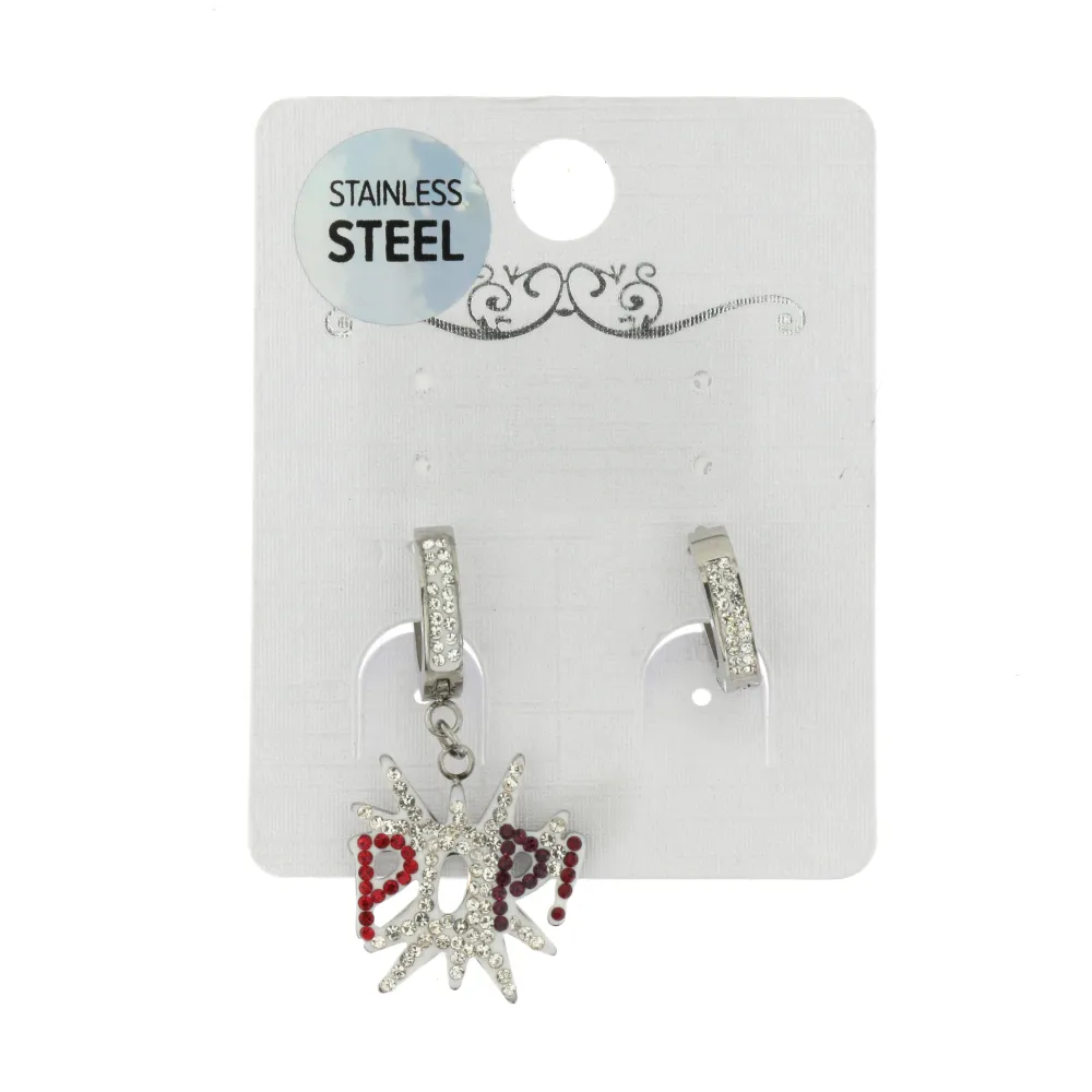 OAC- Pop e Cerchio 4409 - Orecchini a Cerchio con Pendenti in A - OAC- Pop e Cerchio 4409 - Orecchini a Cerchio con Pendenti in A