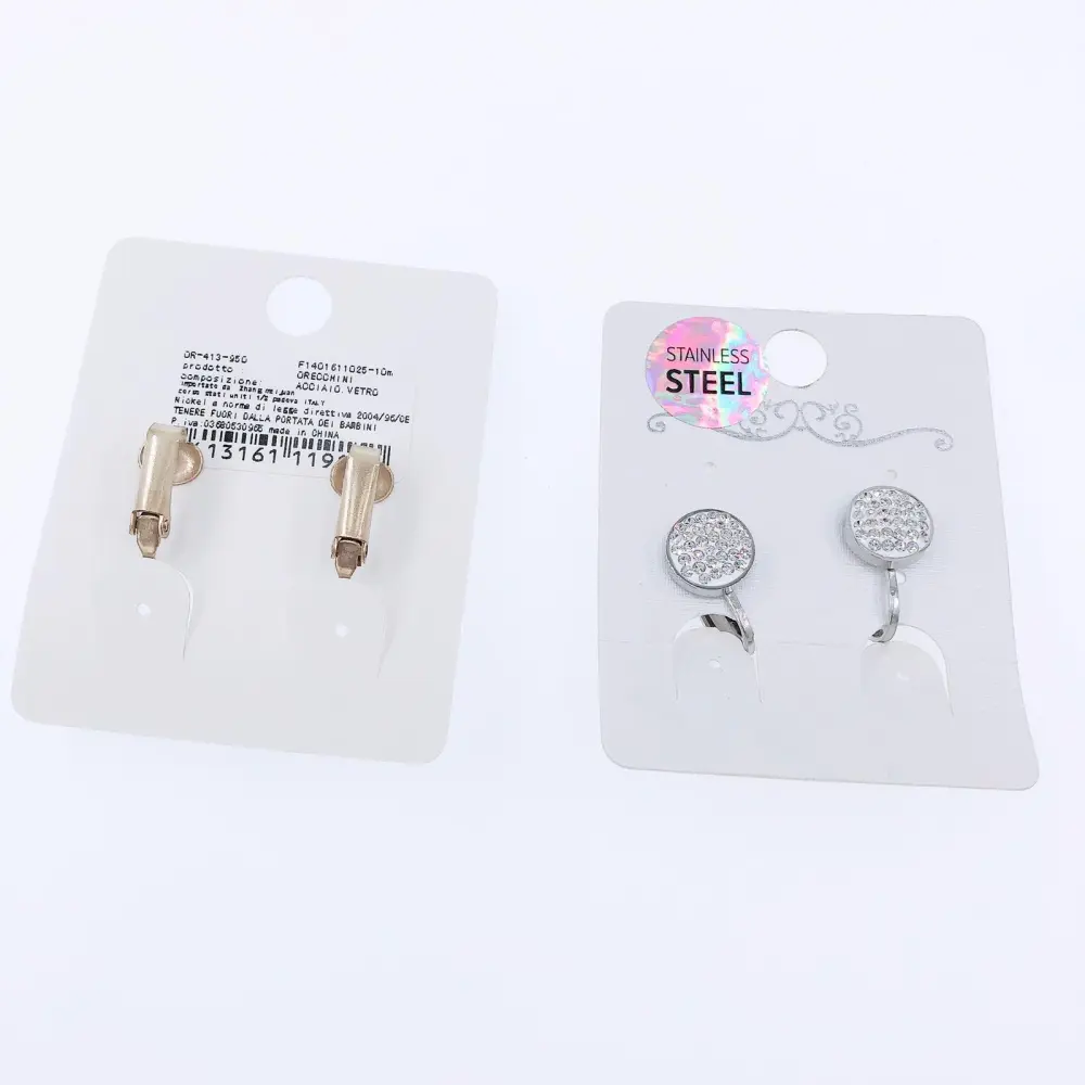 OAC-Tondo 5071-Orecchini a Clip in Acciaio - OAC-Tondo 5071-Orecchini a Clip in Acciaio